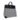 Hermes Hac 40 Black / Ecru Criss Cross Toile Birkin Bag Palladium