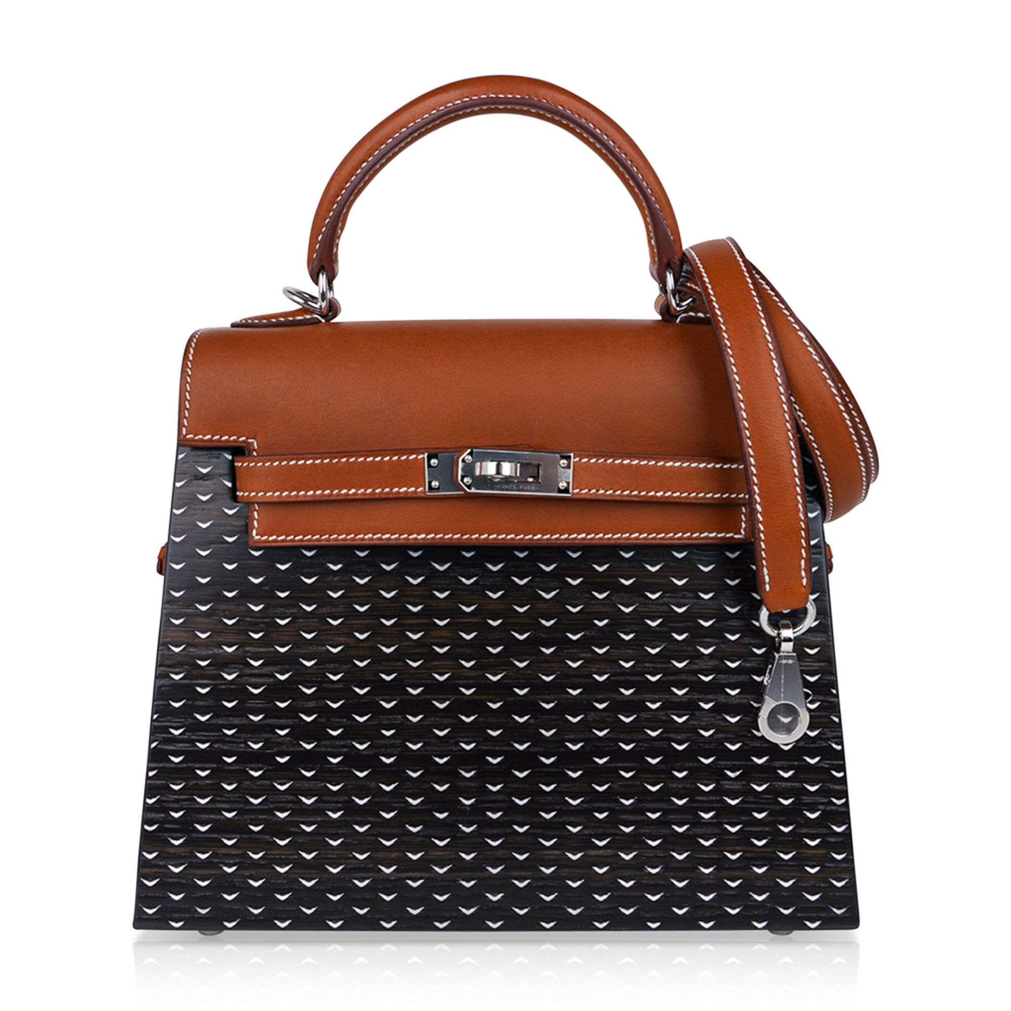 Hermes Kelly Kellywood 22 Bag Wood Kelly Barenia Leather Limited Edition