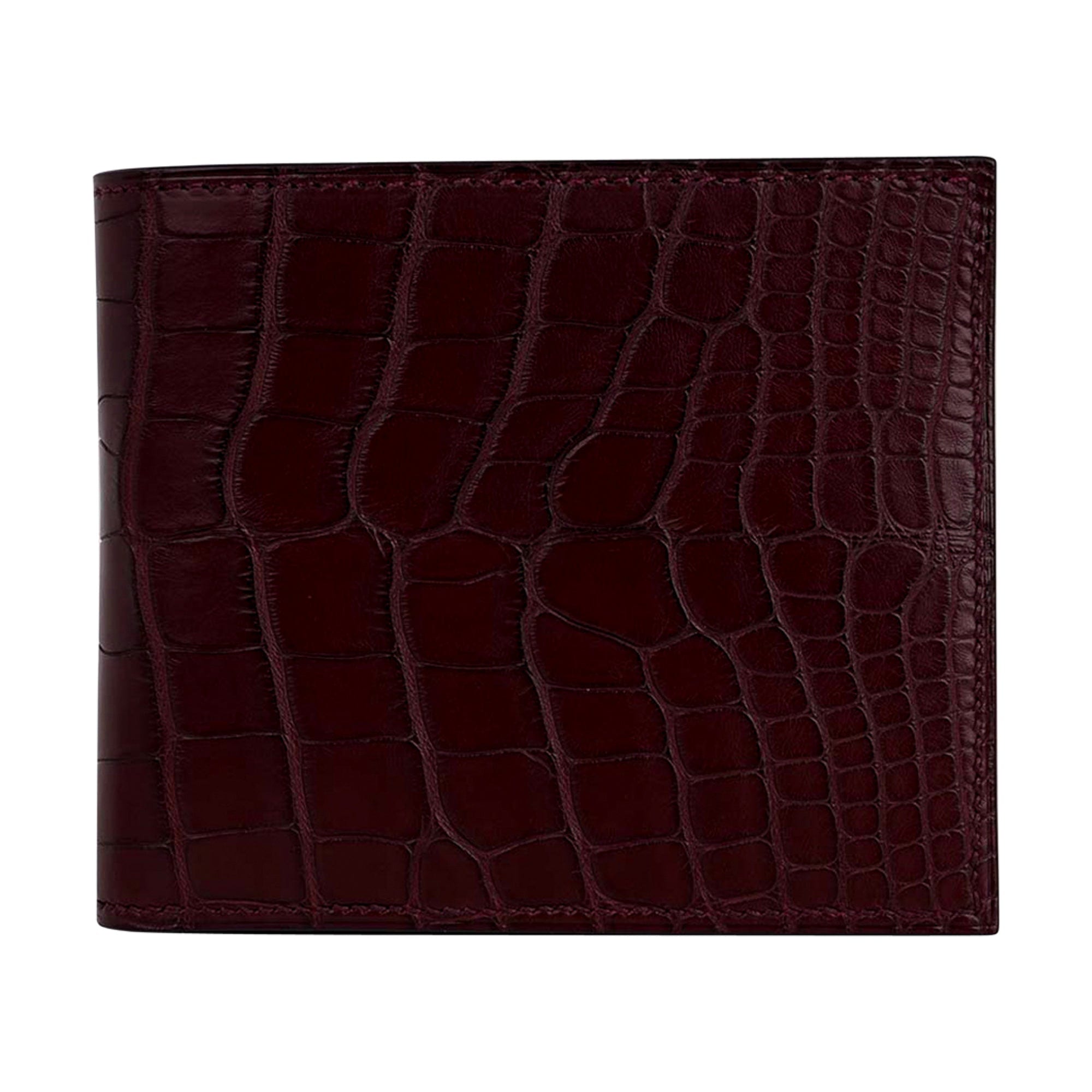 Hermes MC2 Copernic Wallet Bordeaux Matte Alligator New w/Box