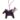 Hermes Pegase PM Rouge Sellier Blue Sapphire & Mauve Sylvestre Bag Charm