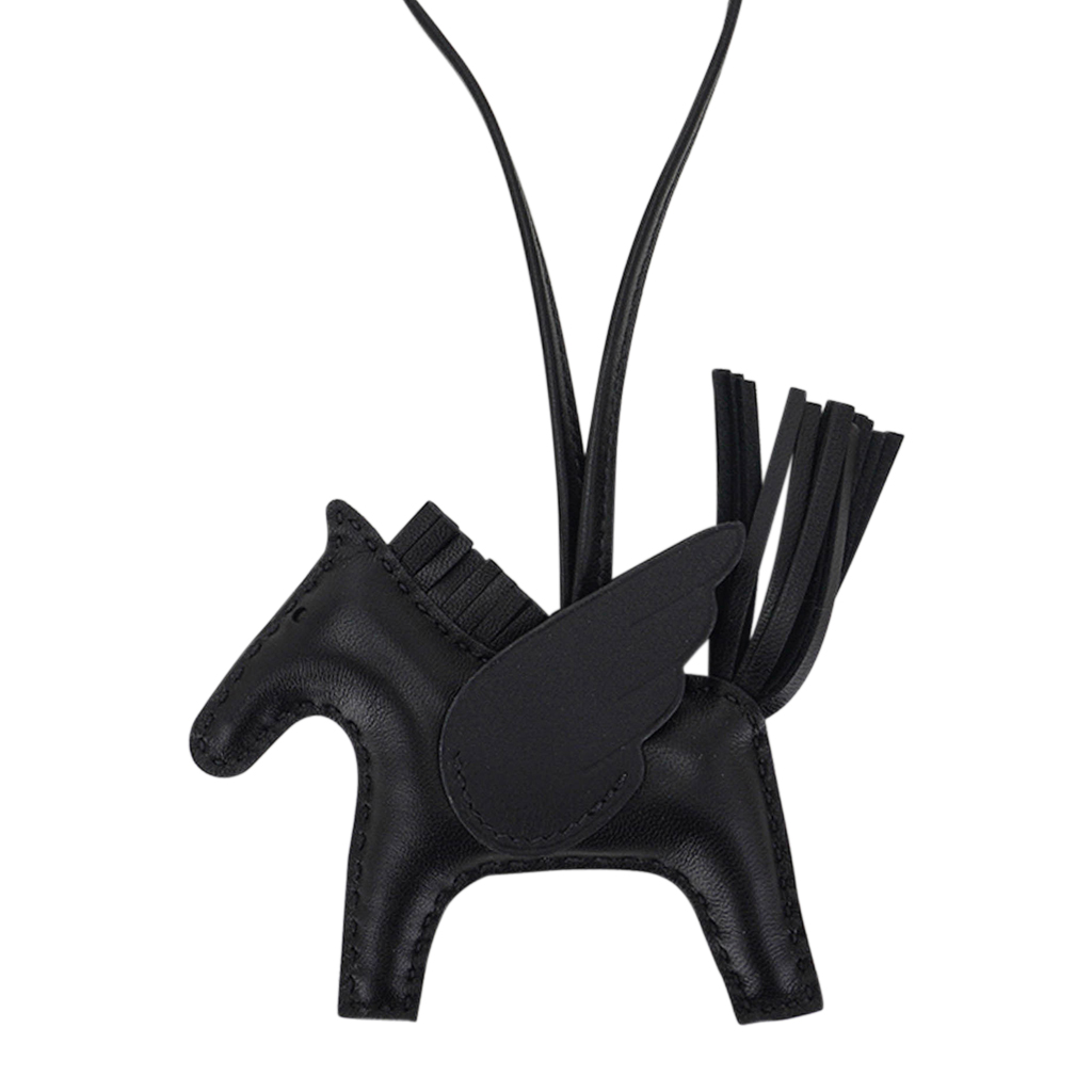 Hermes Pegase PM So Black Rodeo Bag Charm