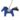 Hermes Rodeo PM Bag Charm Blue de France Craie and Noir