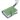 Hermes Verso Ulysse Nano Bag Charm Vert Criquet & Blue de France