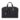 Hermes Victoria ll Fourre-Tout 43 Travel Bag Black Toile Palladium Hardware New